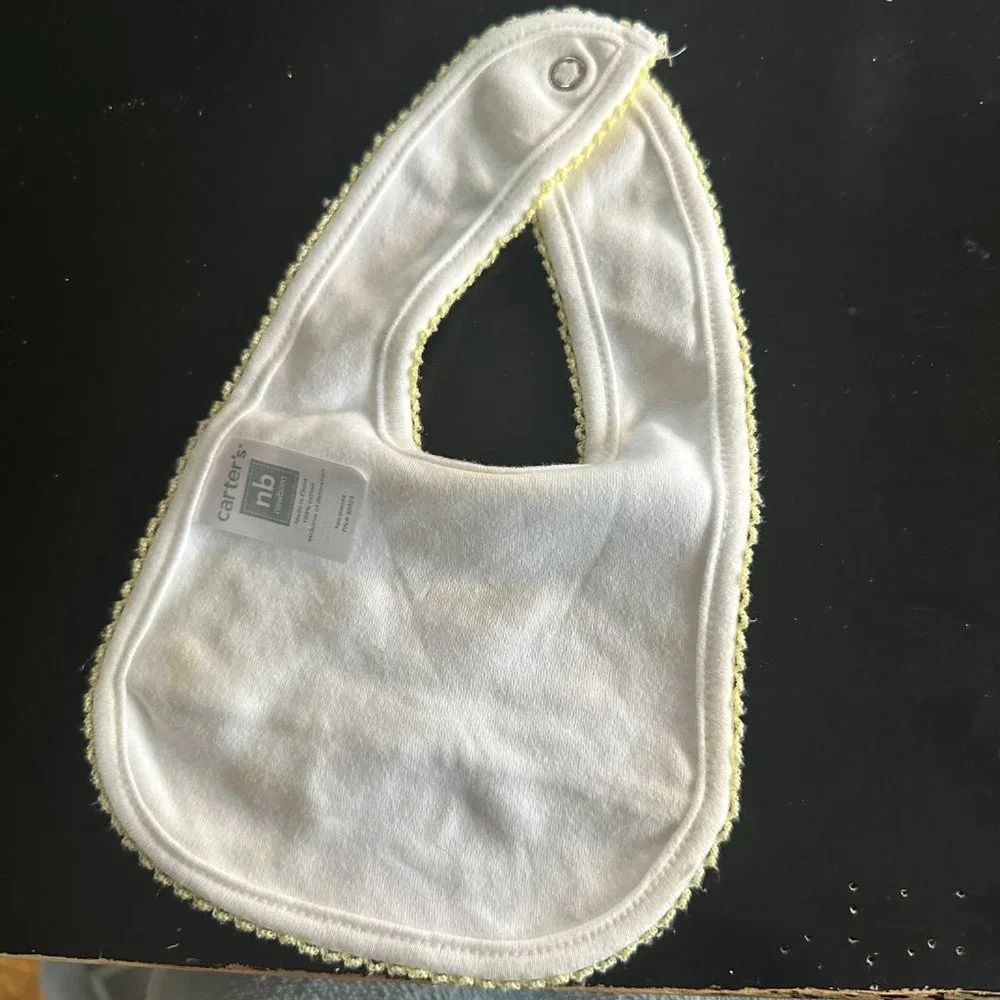 Carter's Easter Esque Baby Bib with Lambs and 